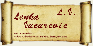 Lenka Vučurević vizit kartica